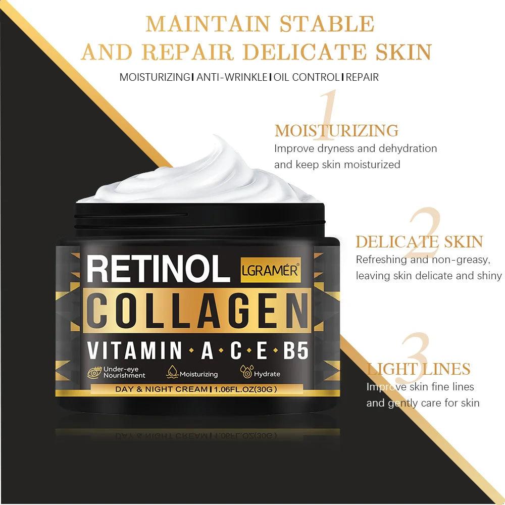 Collagen and Retinol Cream: Anti-Aging Formula for Men