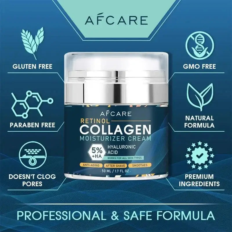 Men’s Retinol Collagen Moisturizing Cream - Wrinkles Cream