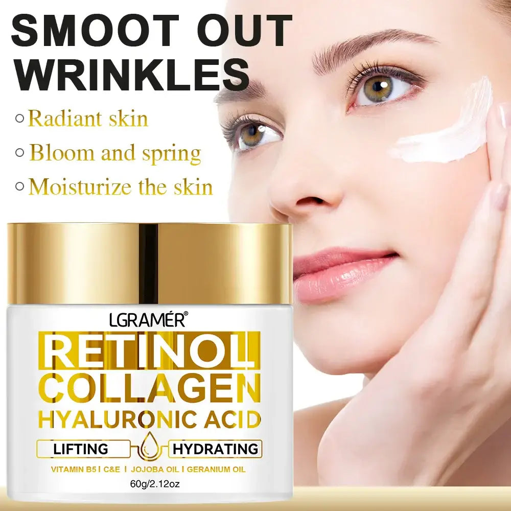 Retinol Anti-Aging Cream: Moisturizes, smooths, repairs.