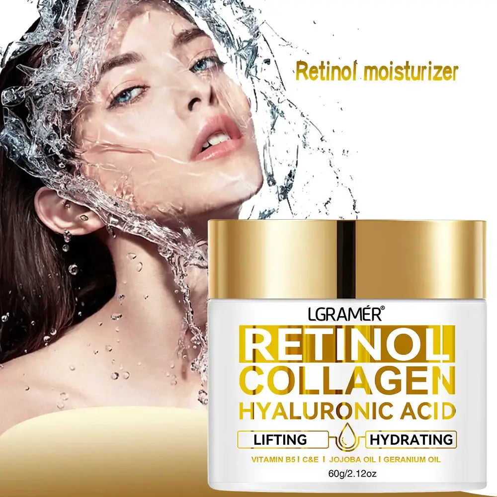 Retinol Anti-Aging Cream: Moisturizes, smooths, repairs.