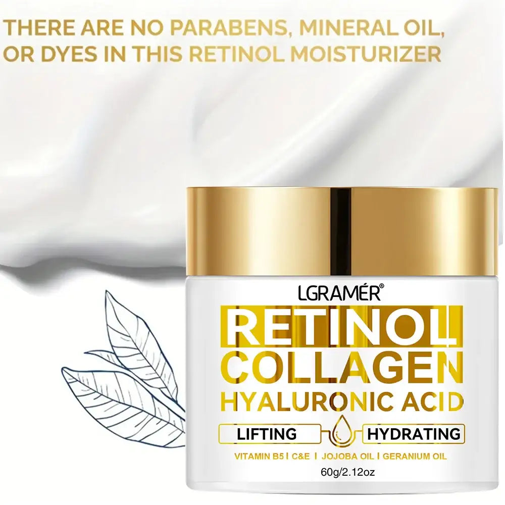 Retinol Anti-Aging Cream: Moisturizes, smooths, repairs.