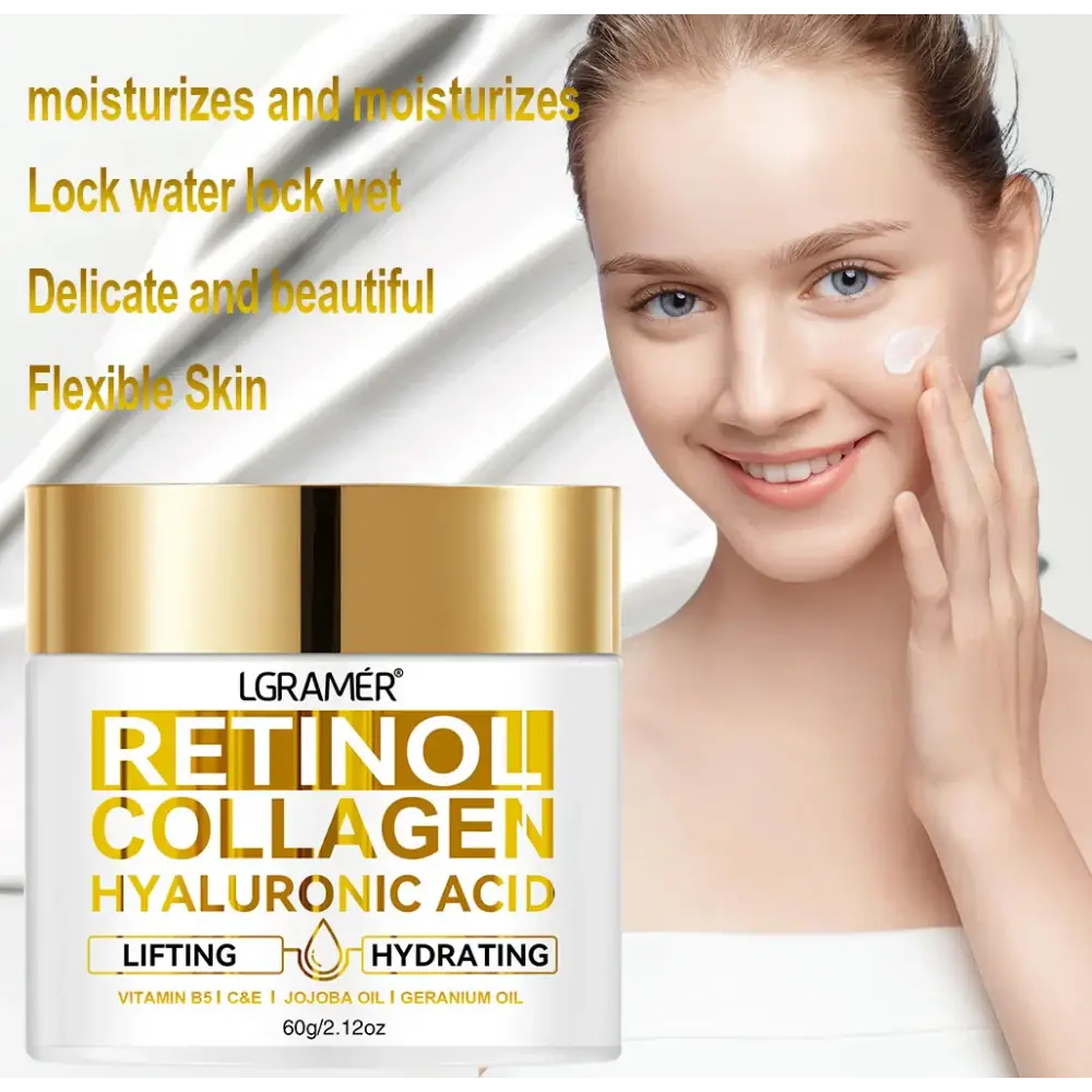 Retinol Anti-Aging Cream: Moisturizes, smooths, repairs.