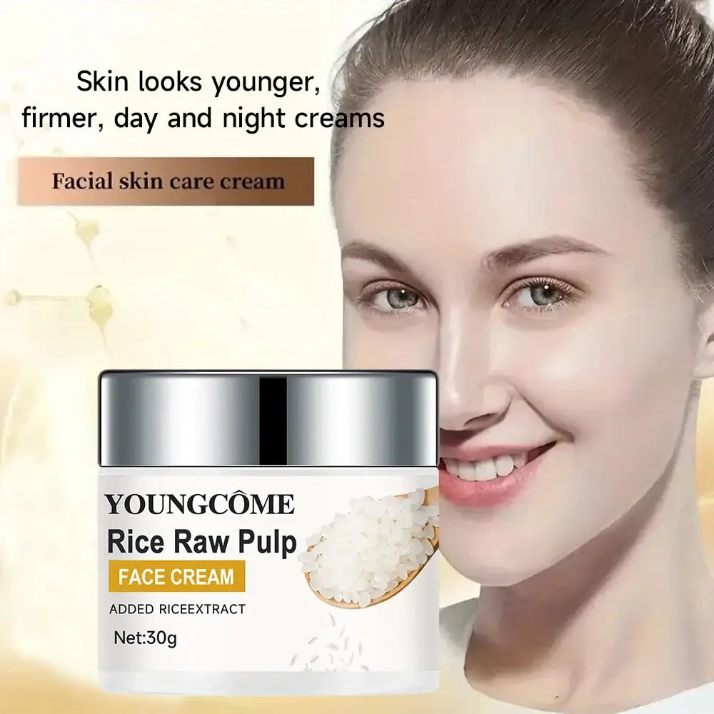 Rice Anti-Aging Cream: Boosts Elasticity, Radiance & Moisture