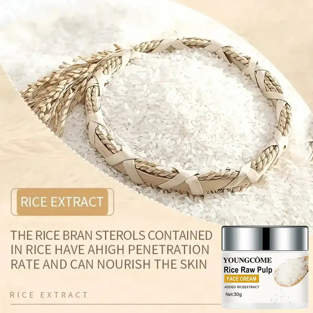 Rice Anti-Aging Cream: Boosts Elasticity, Radiance & Moisture