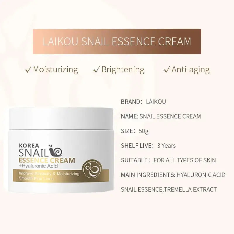 Snail Anti-Aging Cream: Smooth, Firm, Bright, Nourished Skin