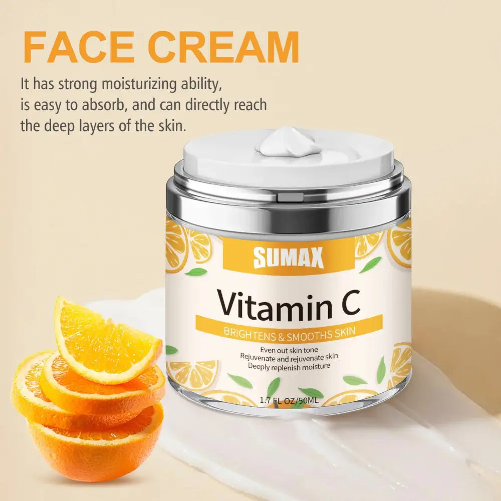 Vitamin C Face Cream – Firming, Whitening, &amp; Wrinkle Reduction
